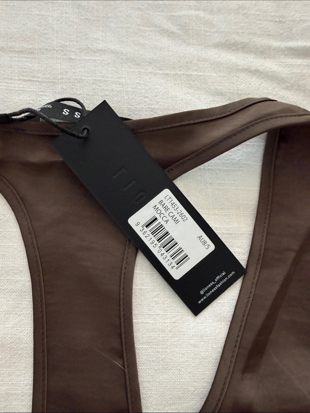 Lioness Bare Cami Tank Racerback - Mocca - Picture 3 of 4